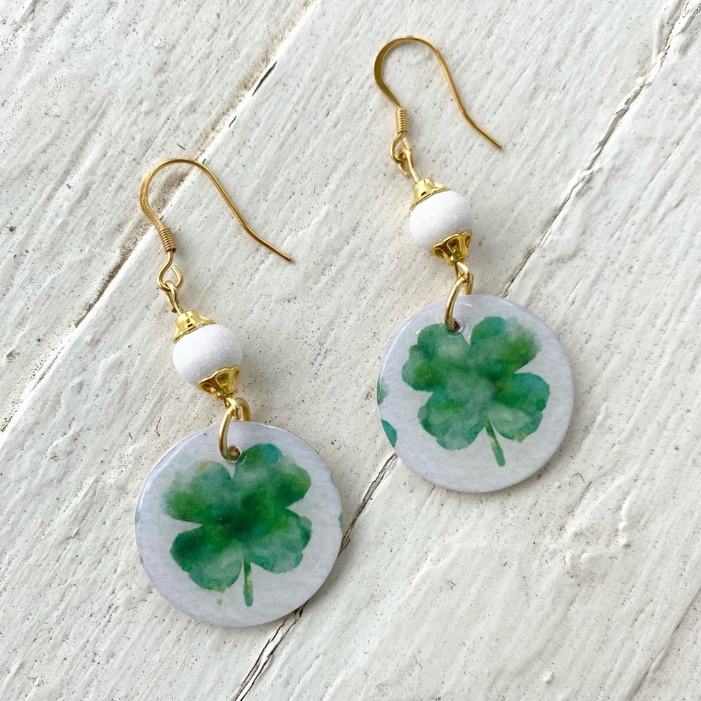 Handmade Shamrock St. Patrick’s Day Earrings